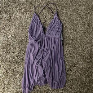 Purple mini dress